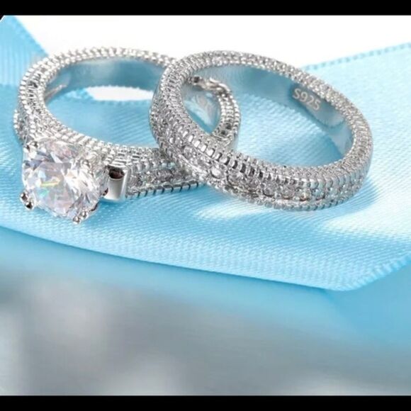 925 Sterling Silver Ring 2PCS - Picture 5 of 8